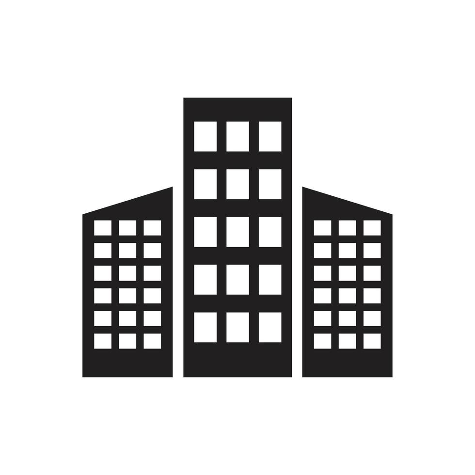 building icon template black color editable building icon symbol flat illustration for graphic and web design free vector 2