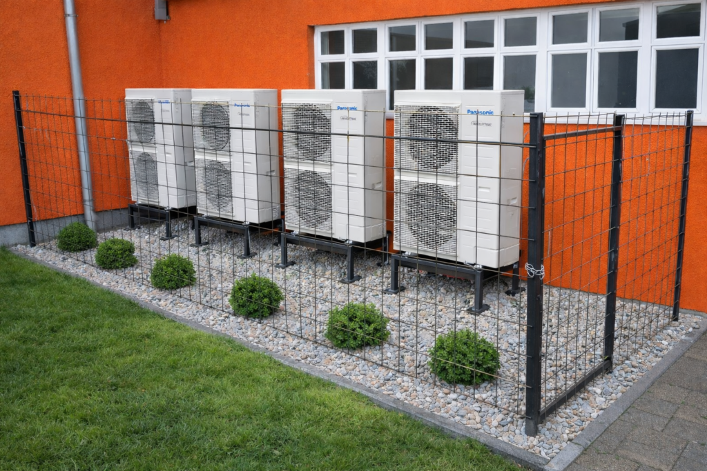 Montáž tepelných čerpadiel Panasonic Aquarea pre obchodnú prevádzku v Nálepkove, okres Gelnica